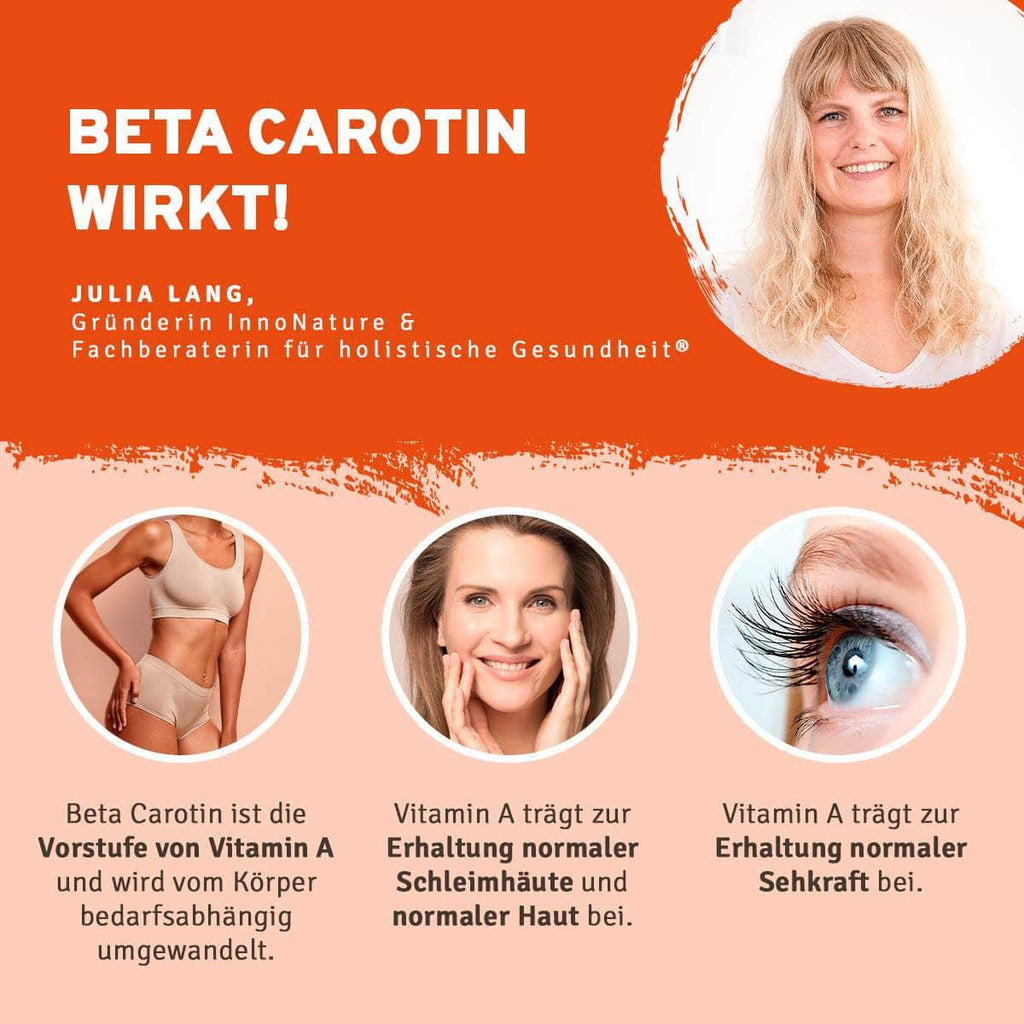 InnoNature Pakete 1x Vorrat (1x Omega 3 Softgel Kapseln, 1x Beta Carotin Tropfen, 1x Astaxanthin) Augen-Paket
