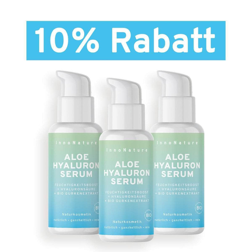 InnoNature Serum 3x50ml Aloe Hyaluron Serum: Feuchtigkeitsboost